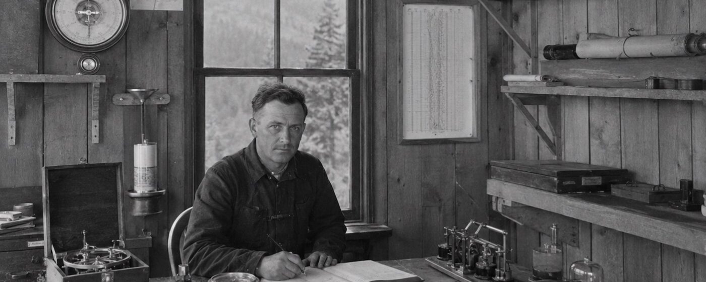 Plate 93 — Observation station interior, Hill Station District
