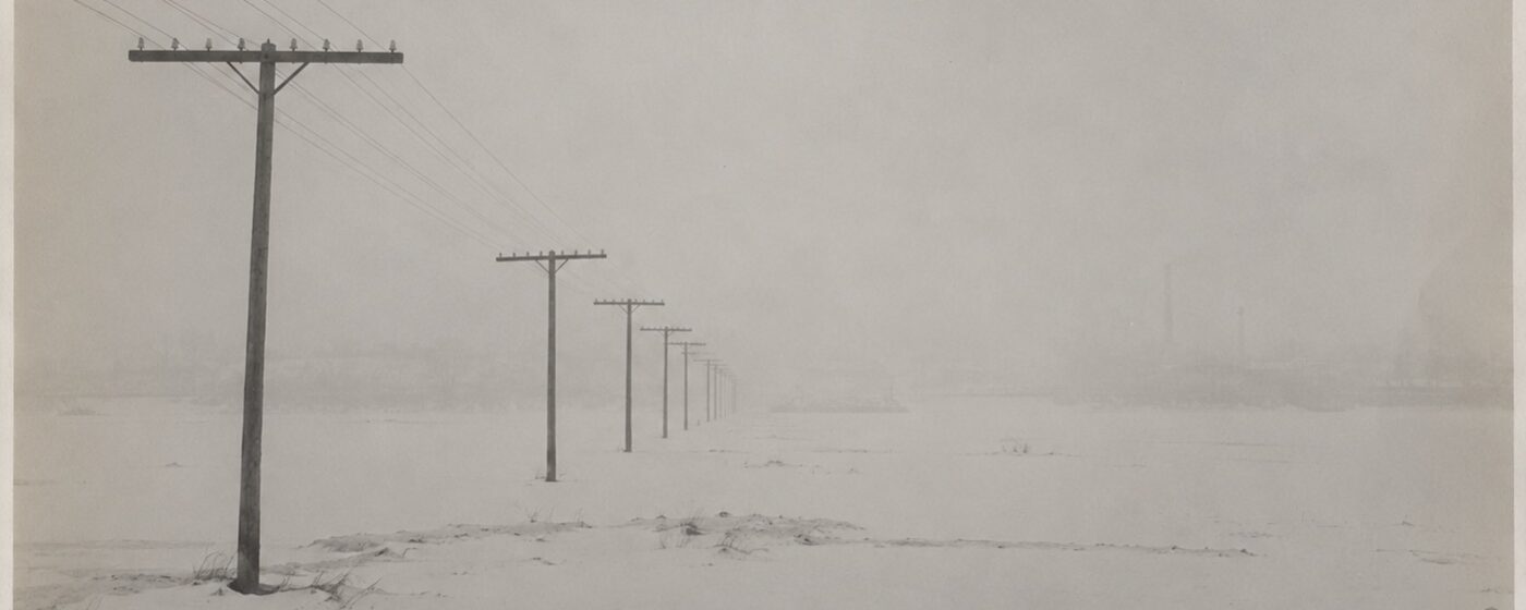 Plate 63 — Telegraph line survey, flood plain, winter
