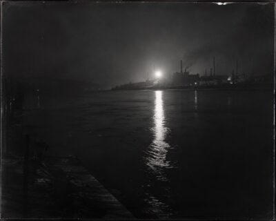 Plate 60 — Industrial waterfront, moonlight exposure