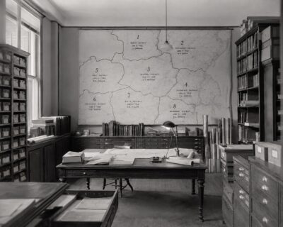 Plate 105 — Bureau records room, administrative office, Philadelphia