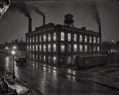 Plate 26 — H. & J. Pfaff Manufacturing Works, night