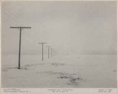 Plate 63 — Telegraph line survey, flood plain, winter