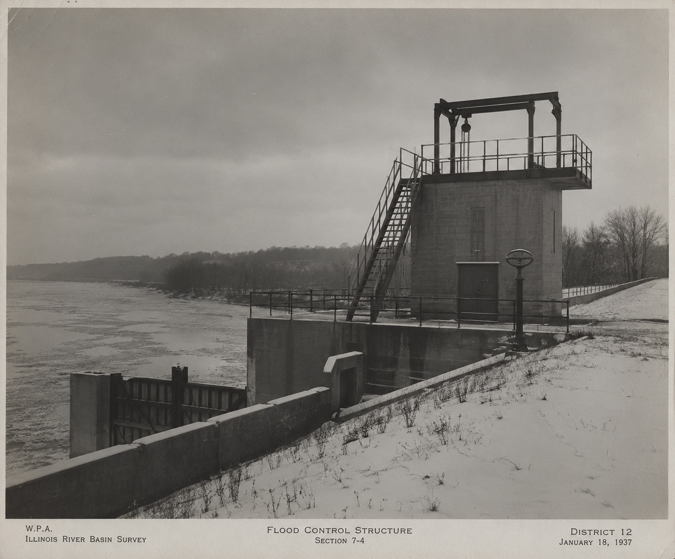 Plate 70 — Flood control structure, section 7-4, winter survey