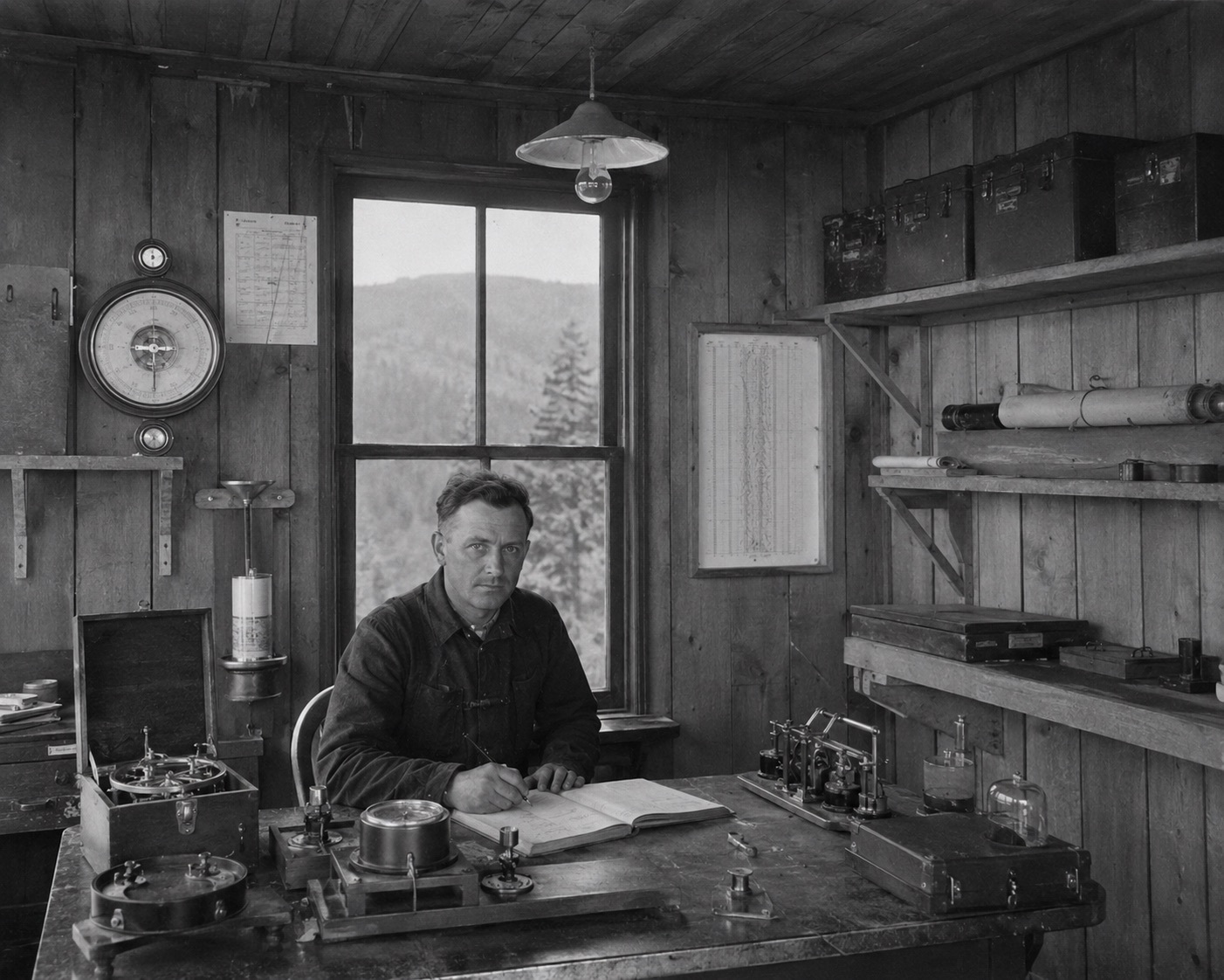 Plate 93 — Observation station interior, Hill Station District